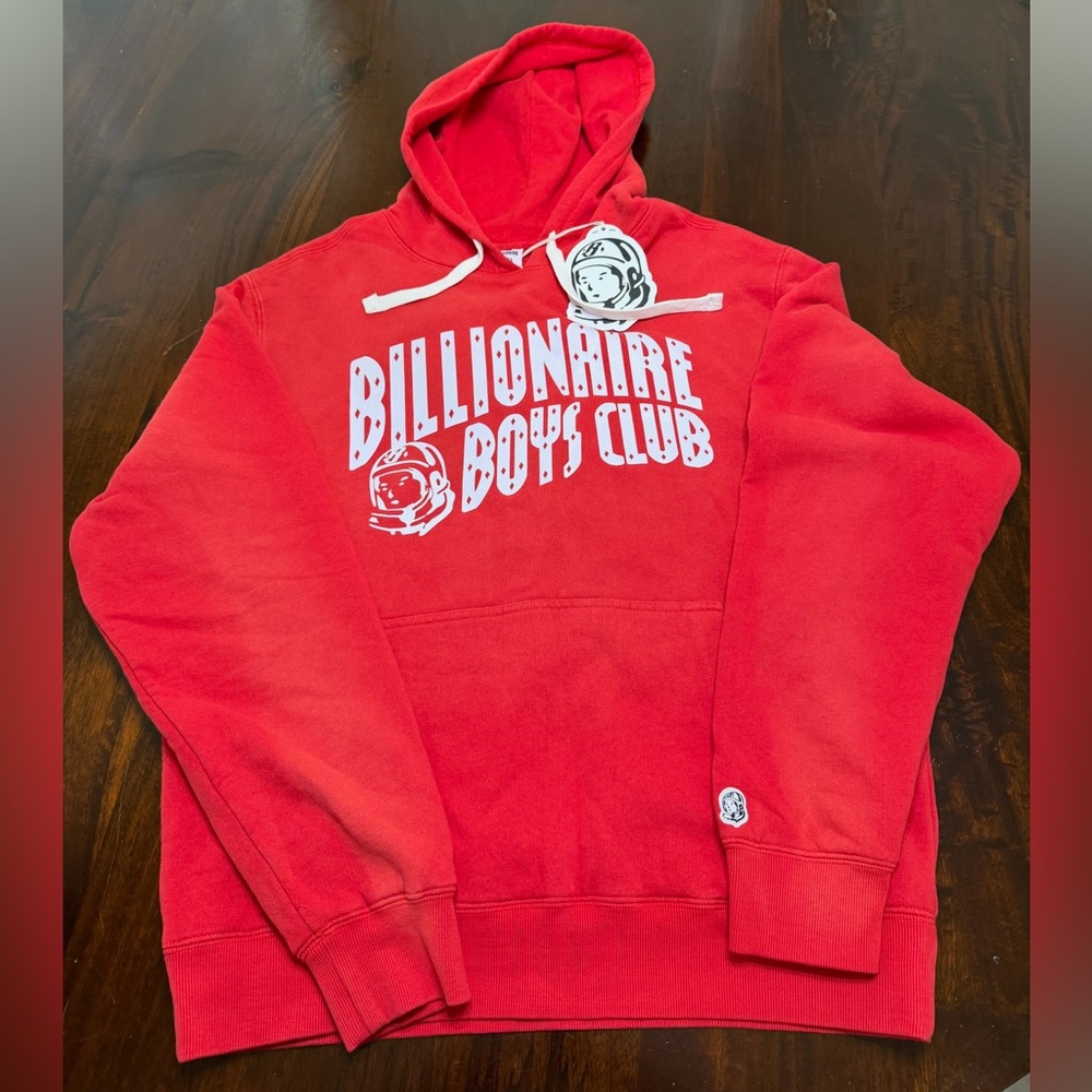 NWT XL Billionaire Boys Club Vintage Arch Red Hoodie